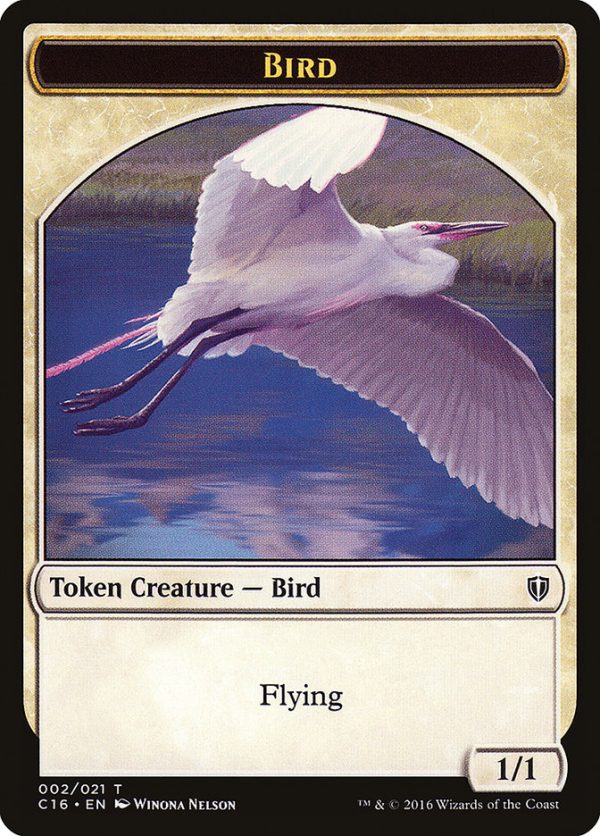 Bird (002)    Saproling (016) Double-Sided Token [Commander 2016 Tokens] Online