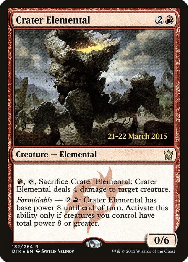 Crater Elemental [Dragons of Tarkir Prerelease Promos] Online Hot Sale