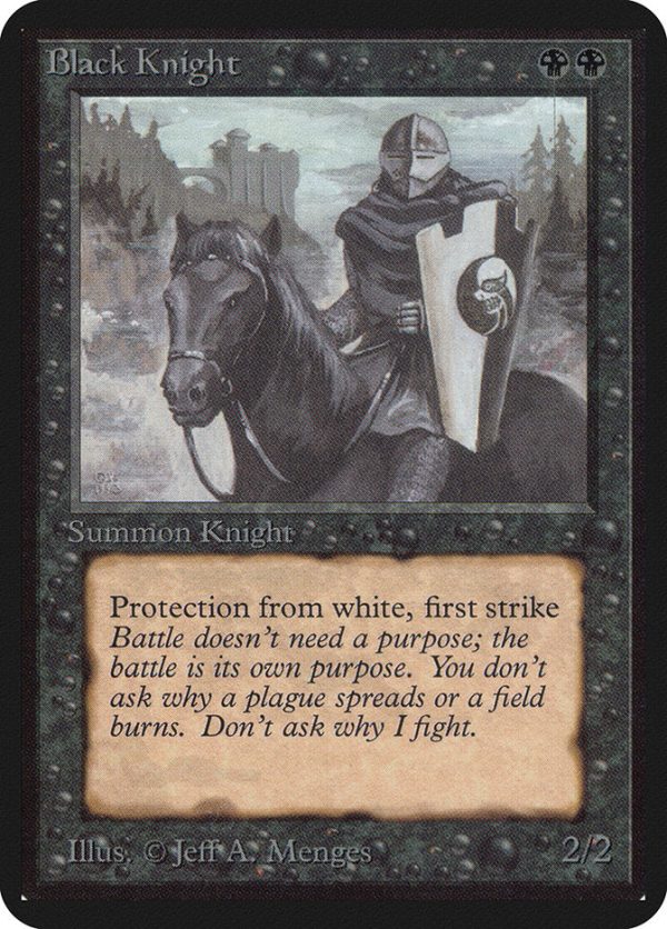 Black Knight [Alpha Edition] For Sale