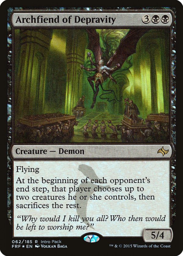 Archfiend of Depravity (Intro Pack) [Fate Reforged Promos] Fashion